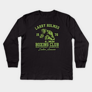 Boxing Club Larry Holmes Light Green Kids Long Sleeve T-Shirt